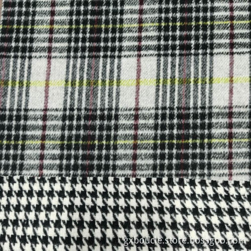 Woolen double face tartan design fabric